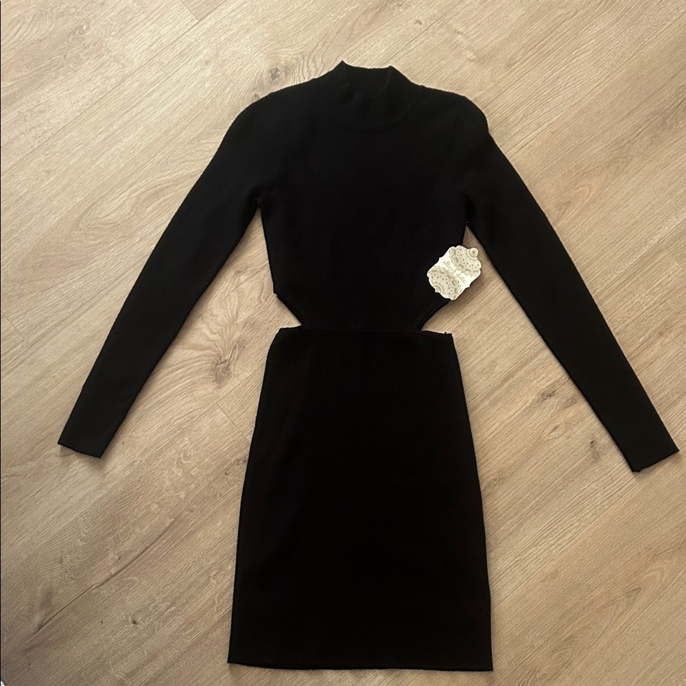 Altar'd State Black Long Sleeve Dress